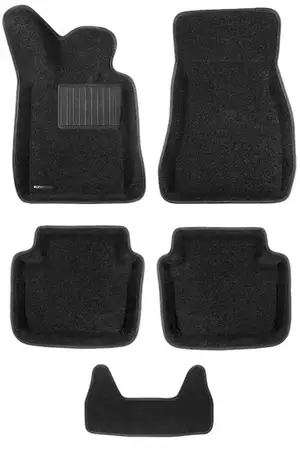 Коврики в салон текстильные Euromat 3D Business BMW 7 (G11/12) (2015-), черные (5 шт.)