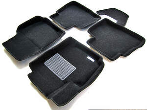 Коврики в салон текстильные Euromat 3D Business FORD Mondeo (2007-2014), черные (5 шт.)