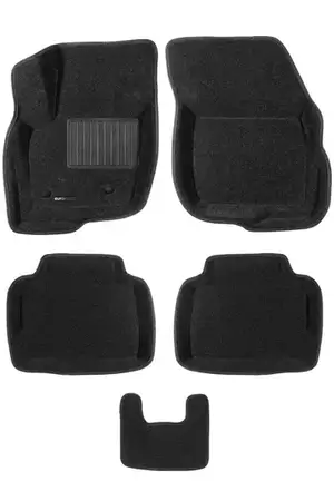 Коврики в салон текстильные Euromat 3D Business FORD Mondeo (2015-2018), черные (5 шт.)