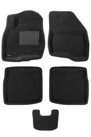 Коврики в салон текстильные Euromat 3D Business FORD Explorer (2011-2018), черные (5 шт.)
