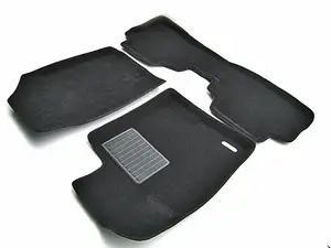 Коврики в салон текстильные Euromat 3D Business HONDA CR-V (2012-2017), черные (3 шт.)