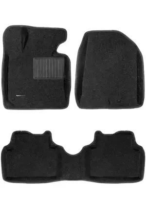 Коврики в салон текстильные Euromat 3D Business HYUNDAI ix35 (2009-2015), черные (3 шт.)