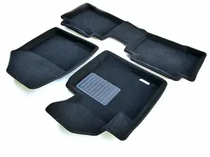 Коврики в салон текстильные Euromat 3D Business HYUNDAI Santa Fe (2013-2017), черные (3 шт.)
