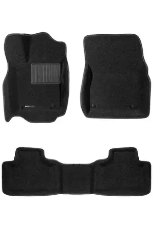Коврики в салон текстильные Euromat 3D Business Jeep Grand Cherokee (2010-2017), черные (5 шт.)