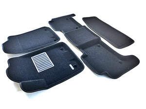 Коврики в салон текстильные Euromat 3D Business для INFINITI QX 56/80 /NISSAN Patrol (2010-) (3 ряд)
