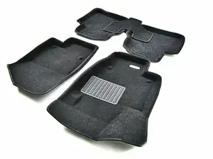 Коврики в салон текстильные Euromat 3D Business SKODA Rapid (2013-2020), черные (5 шт.)