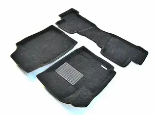 Коврики в салон текстильные Euromat 3D Business SUZUKI Grand Vitara 5дв. (2005-2014), черные (3 шт.)