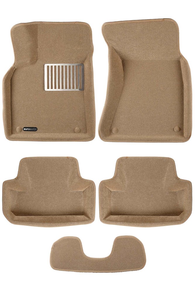 Коврики в салон текстильные Euromat 3D lux AUDI Q5 (2008-2017), бежевые (5 шт.) Коврики в салон текстильные Euromat 3D lux AUDI Q5 (2008-2017), бежевые (5 шт.)