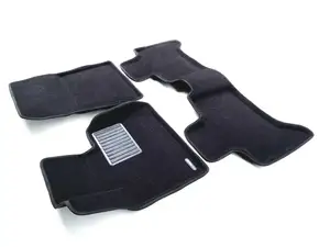 Коврики в салон текстильные Euromat 3D Business BMW X5 (E-53) (2000-2006), черные (3 шт.)