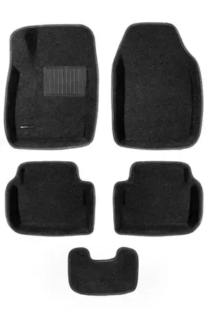 Коврики в салон текстильные Euromat 3D Business FORD Ecosport (2014-2017), черные (5 шт.)