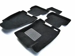 Коврики в салон текстильные Euromat 3D Business NISSAN X-Trail Т31 (2007-2014), черные (5 шт.)