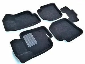 Коврики в салон текстильные Euromat 3D Business SKODA Superb (2009-2015), черные (5 шт.)