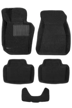 Коврики в салон текстильные Euromat 3D Business BMW 3 G20 (2019-) черные (5 шт.)