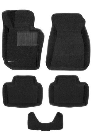 Коврики в салон текстильные Euromat 3D Business BMW 3 G20 (2019-) черные (5 шт.)