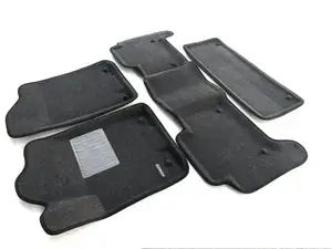 Коврики в салон текстильные Euromat 3D Business для INFINITI QX 56/80 /NISSAN Patrol (2010-) (3 ряд) серые