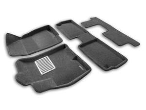 Коврики в салон текстильные Euromat 3D CHERY Tiggo 8 PRO (2021-) (EM3D) (3 Ряд) (СЕР) C5
