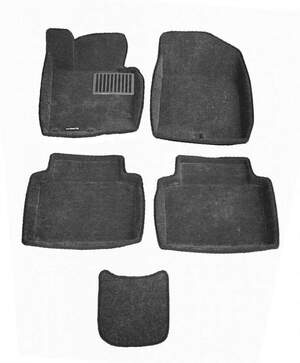 Коврики в салон текстильные Euromat 3D KIA Optima (2011-2015)/HYUNDAI Sonata (2010-2016) (EM3D) (СЕР) C2