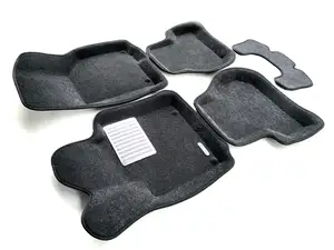 Коврики в салон текстильные Euromat 3D Lux SKODA Octavia A5 /VW Golf 5/6/Plus/Jetta серые