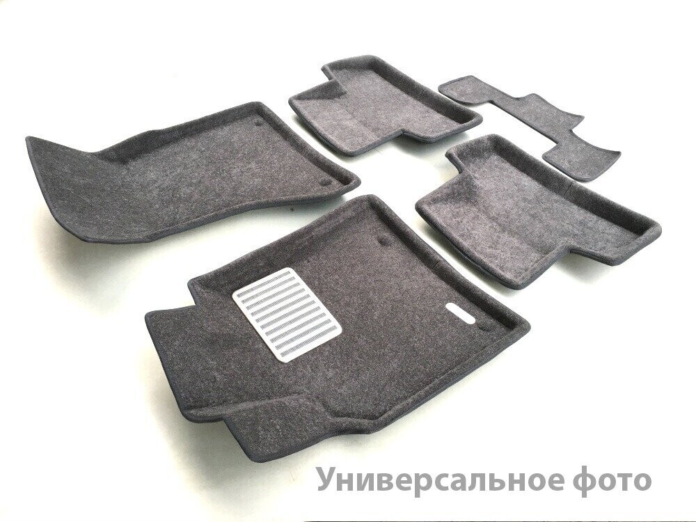 Коврики в салон текстильные Euromat 3D Lux VOLKSWAGEN Polo SD/HB (2010-2019) серые Коврики в салон текстильные Euromat 3D Lux VOLKSWAGEN Polo SD/HB (2010-2019) серые
