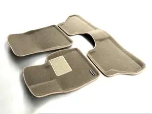 Коврики в салон текстильные Euromat 3D Business BMW X5 (E70) / X6 (E71) (2008-2014) бежевые