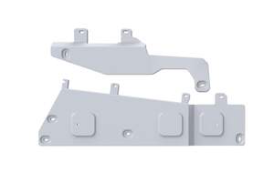 Защита топливных магистралей Rival для Geely Okavango I поколение рестайлинг (VX11) РКПП FWD 2024-н.в., рынок РФ, алюминий 3 мм, с крепежом, штампованная