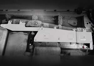 Защита топливных магистралей Rival для Geely Okavango I поколение рестайлинг (VX11) РКПП FWD 2024-н.в., рынок РФ, алюминий 3 мм, с крепежом, штампованная