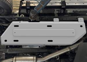 Защита топливного бака Rival для Toyota Land Cruiser Prado J250 V поколение АКПП 4WD 2024-н.в., алюминий 3 мм, с крепежом, штампованная