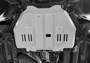 Защита КПП Rival для Toyota Land Cruiser Prado J250 V поколение АКПП 4WD 2024-н.в., алюминий 3 мм, с крепежом, штампованная