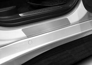 Накладки на пороги Rival для Haval H9 II поколение 2024-н.в., рынок РФ, нерж. сталь, с надписью, 4 шт.