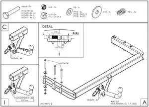 Фаркоп Galia A046A для Audi Q5