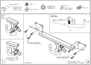 Фаркоп Galia B016A для BMW 3-Series