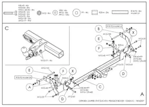 Фаркоп Galia на Citroen Jumper 3, L1, L2, L3, L4 с 2006