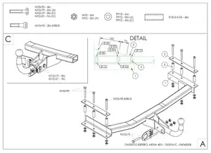 Фаркоп Galia на Daewoo Nexia, с 1995 по 2010 Фаркоп Galia на Daewoo Nexia, с 1995 по 2010