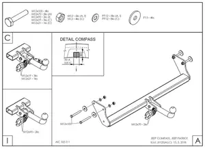 Фаркоп Galia J012A для Jeep