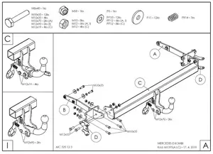 Фаркоп Galia M139A для Mercedes-Benz E-Class