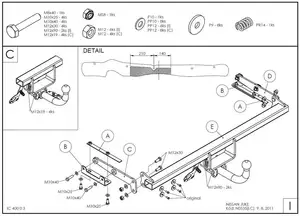 Фаркоп Galia на Nissan Juke, 2WD, с 2010 Фаркоп Galia на Nissan Juke, 2WD, с 2010