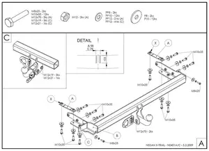 Фаркоп Galia на Nissan X-Trail, T30, с 2001 по 2007 Фаркоп Galia на Nissan X-Trail, T30, с 2001 по 2007
