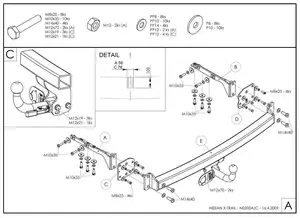 Фаркоп Galia на Nissan X-Trail, T31, с 2007 по 2014 (кроме авто с парктрониками) Фаркоп Galia на Nissan X-Trail, T31, с 2007 по 2014 (кроме авто с парктрониками)