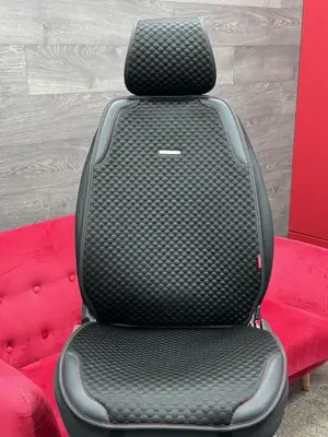 Накидки Фронт 2D «SLEEK PLUS» черный/черный/красный