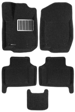 Коврики в салон текстильные Euromat 3D lux MERCEDES GL-class W164 (2006-2012), черные (5 шт.)