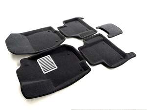 Коврики в салон текстильные Euromat 3D lux MERCEDES GL-class W164 (2006-2012), серые(5 шт.)