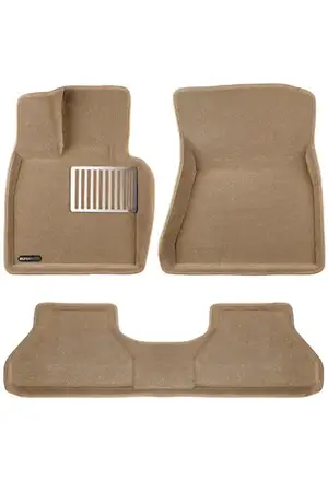 Коврики в салон текстильные Euromat 3D lux BMW X6 (E71) (2008-2014), бежевые (3 шт.)