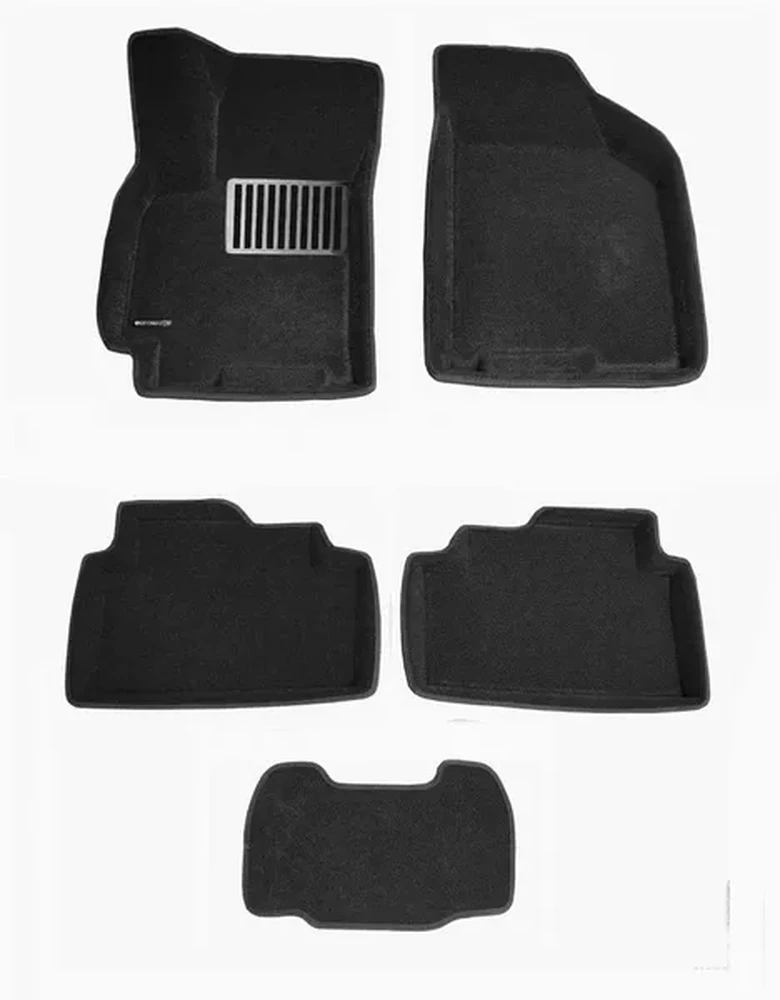Коврики в салон текстильные Euromat 3D lux CHEVROLET Lacetti (2004-2017), черные (5 шт.) Коврики в салон текстильные Euromat 3D lux CHEVROLET Lacetti (2004-2017), черные (5 шт.)