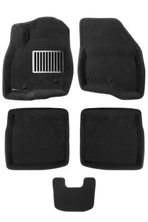 Коврики в салон текстильные Euromat 3D lux FORD Explorer (2011-2018), черные (5 шт.)