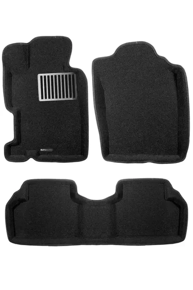 Коврики в салон текстильные Euromat 3D lux HONDA Civic седан (2006-2012), черные (3 шт.) Коврики в салон текстильные Euromat 3D lux HONDA Civic седан (2006-2012), черные (3 шт.)