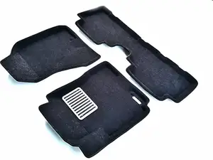 Коврики в салон текстильные Euromat 3D lux KIA Sportage (2005-2010), черные (3 шт.)