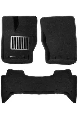 Коврики в салон текстильные Euromat 3D lux LAND ROVER Range Rover Sport(2014-2018), черные (5 шт.)