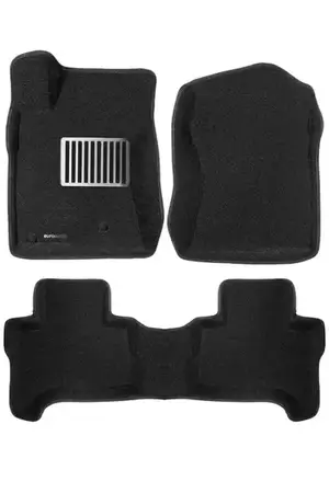 Коврики в салон текстильные Euromat 3D lux TOYOTA Land Cruiser Prado 120 (2003-2010), черные (5 шт.)