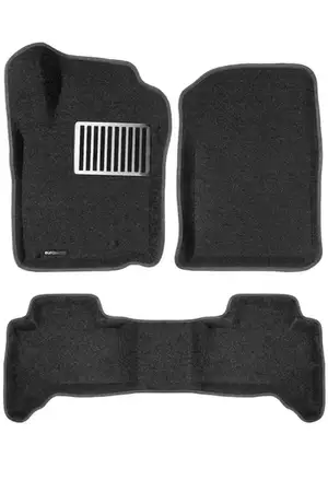 Коврики в салон текстильные Euromat 3D lux TOYOTA Land Cruiser Prado 150 (2009-2014), черные (5 шт.)