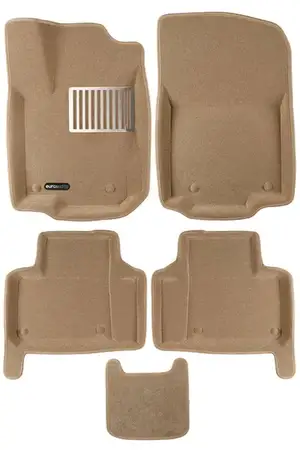 Коврики в салон текстильные Euromat 3D lux MERCEDES GL-class X166 (2012-2018), бежевые (5 шт.)